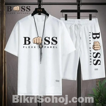 Combo Half T-Shirt And 3 Quarter Pants For Man.
